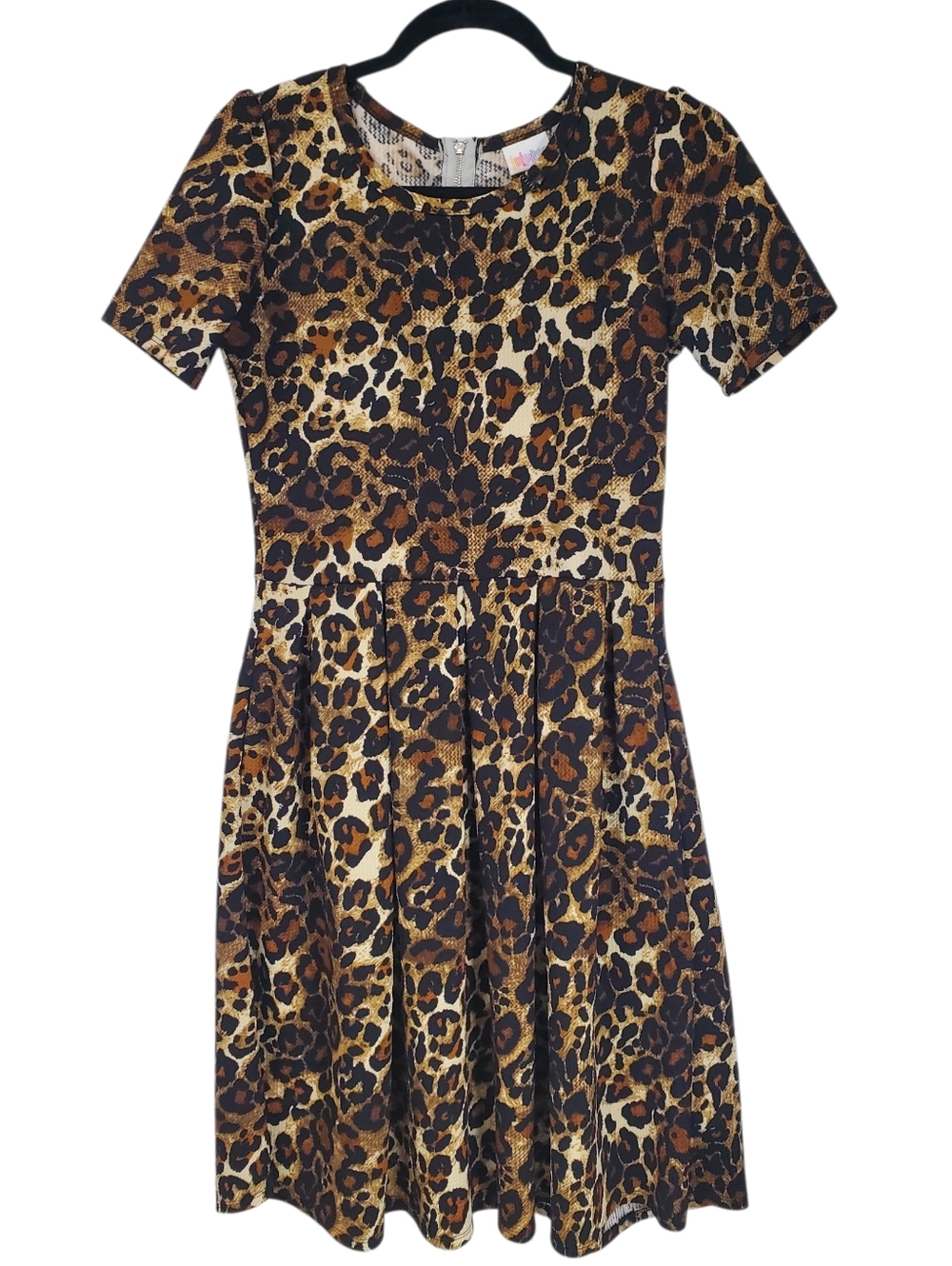 LuLaroe AMELIA Cheetah Print Unicorn Vintage Grunge Whimsygoth Medium Classy